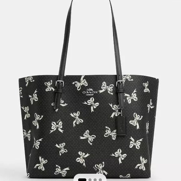 Coach Black and White Tote Bag - Picture 3 of 16